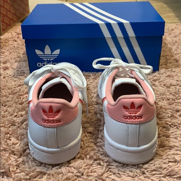 pink adidas continental